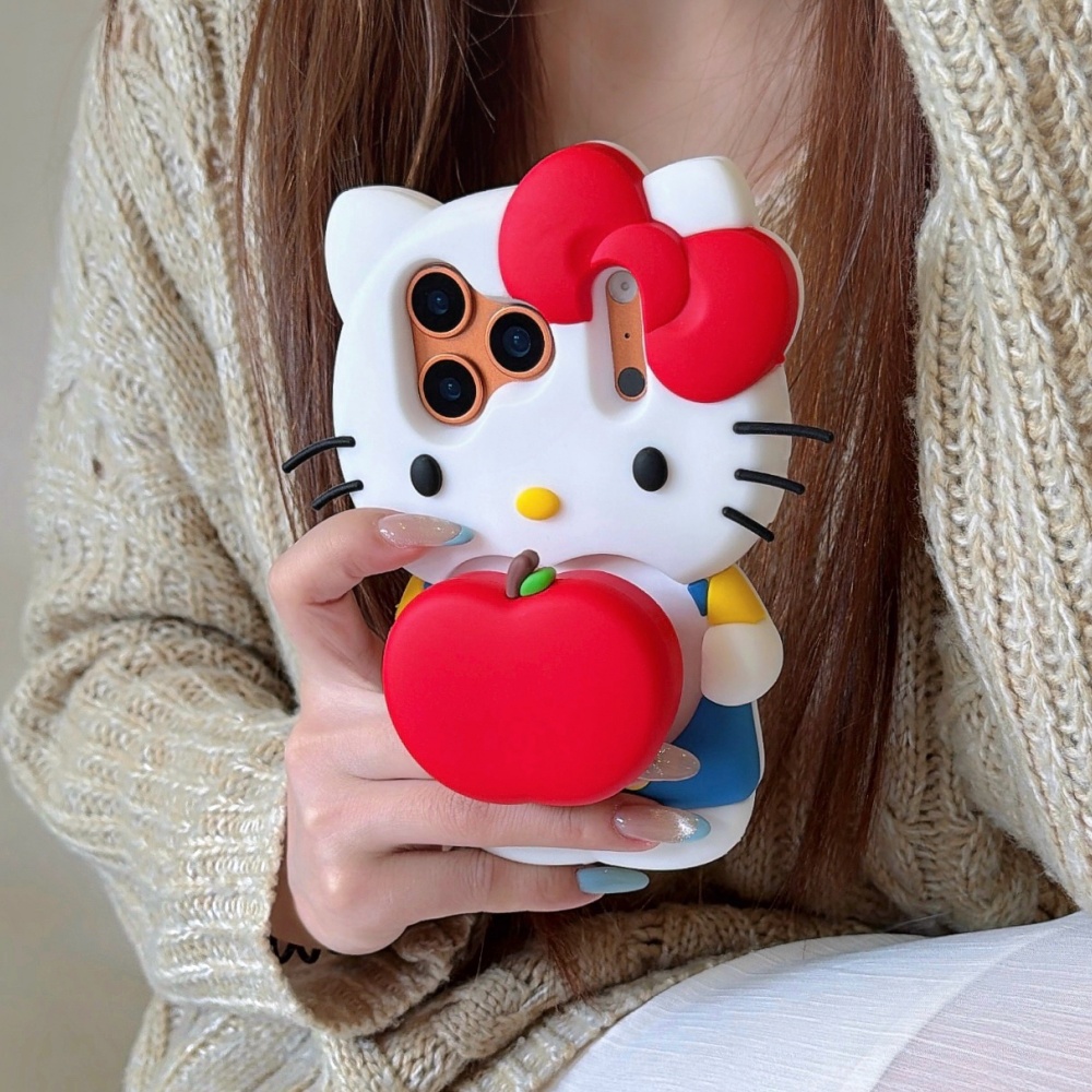 Phone Accessories Case - Cute Cartoon Sanrio Hello Kitty Phone