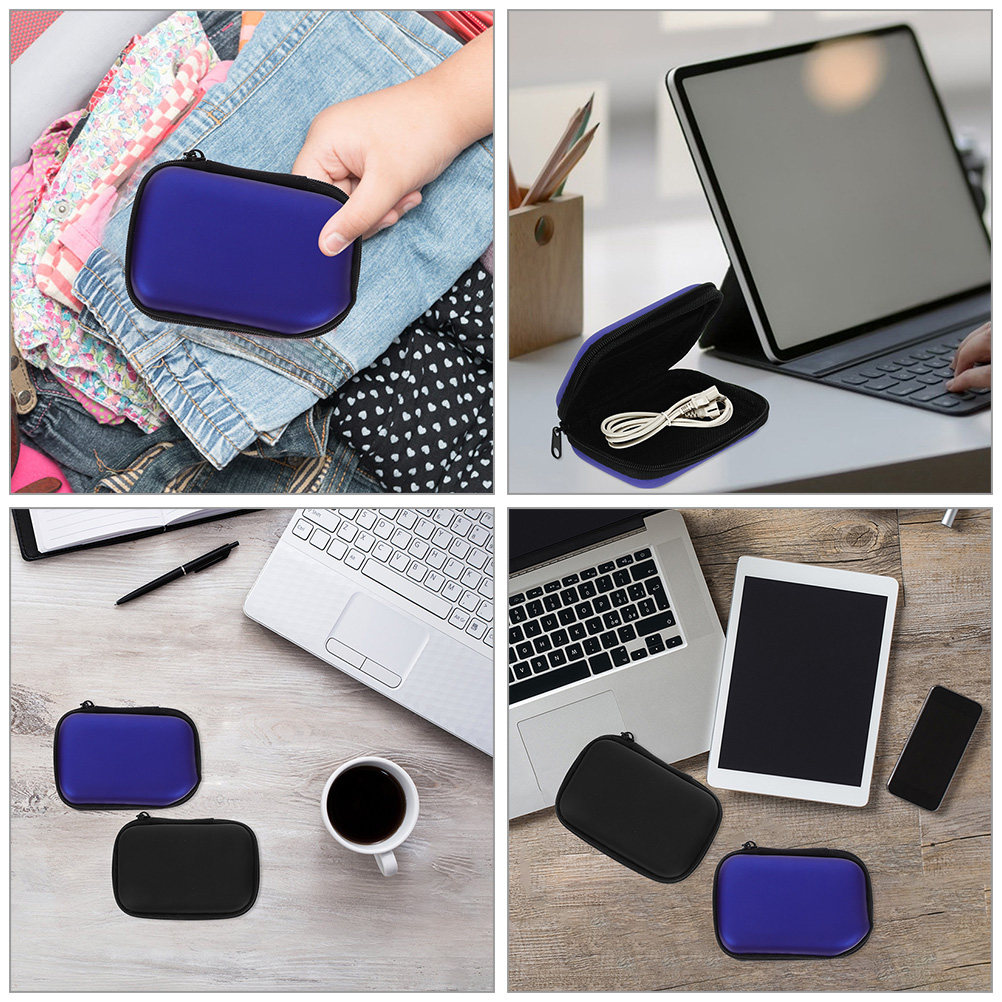 Usb Data Cable - 2Pcs Portable Earphone Organizer Bag Small