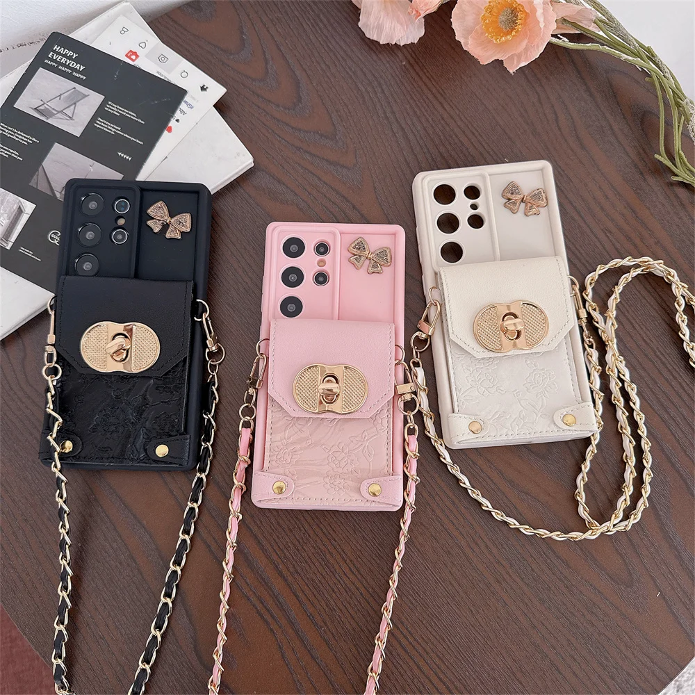 Phone Accessory - Crossbody Phone Case Wallet Card Holder