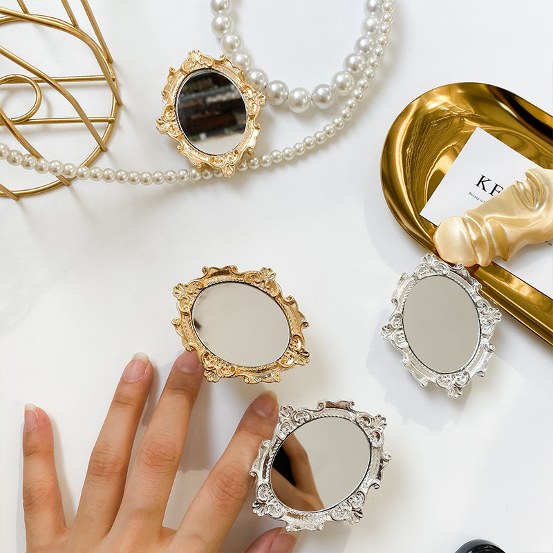 Retro Handset Phone - Ins European Retro Creative Round Mirror