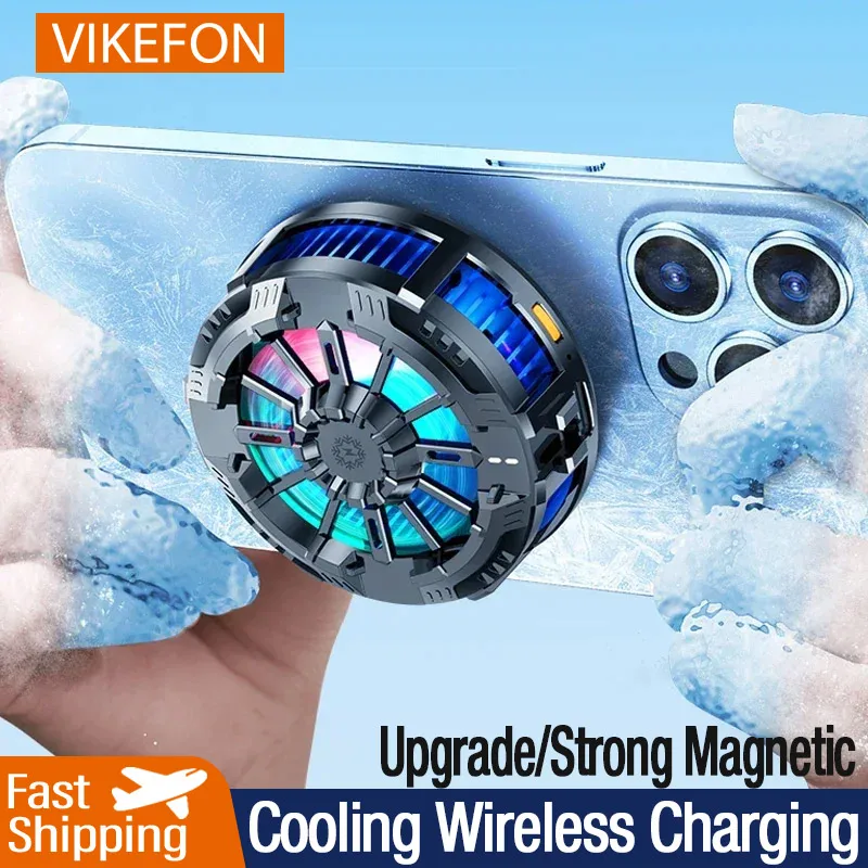Phone Cooling Fan - Cooling Magnetic Wireless Chargers Universal Mobile