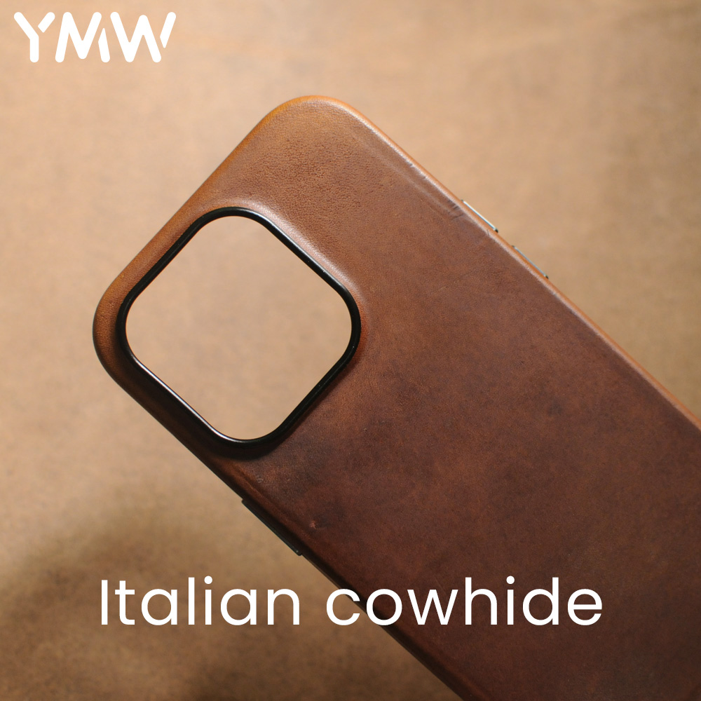 Retro Handset Phone - YMW Italian Retro Genuine Leather Case