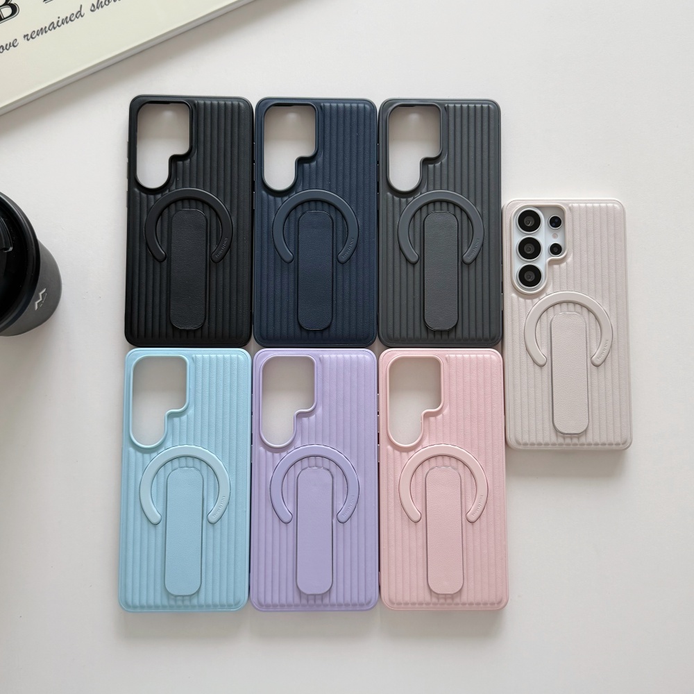 Phone Accessory - Corrugated Magnetic Stand Holder Phone Case