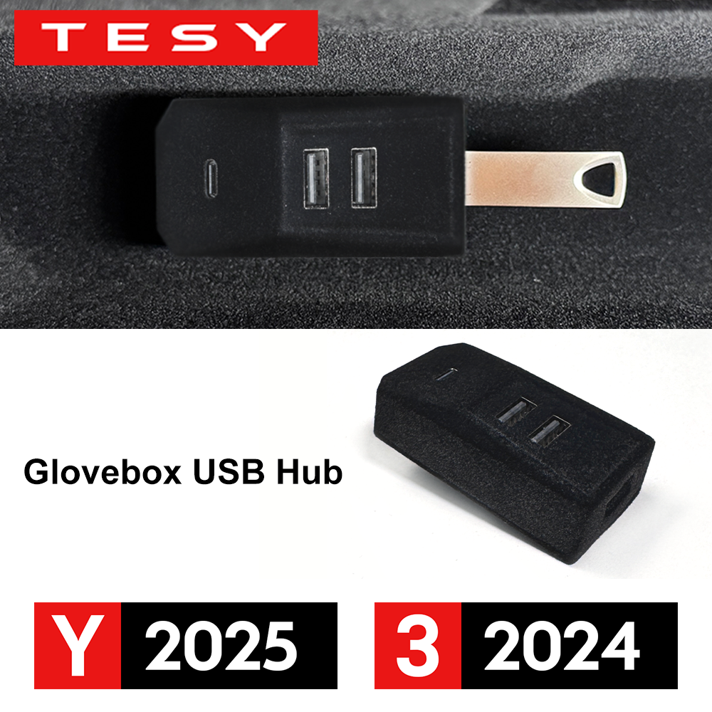 Usb C Hub - Glovebox USB Hub For Tesla New