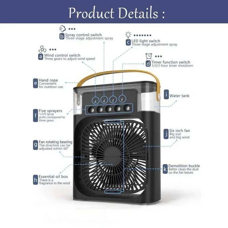 3 In 1 Mini Air Conditioner Ho – Phone Cooling Fan recenzja i cena