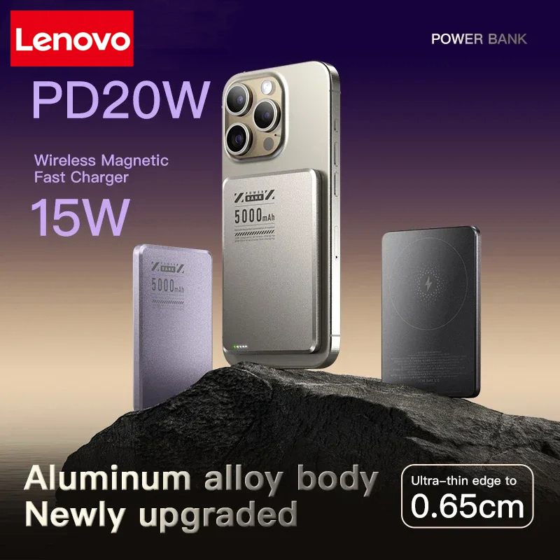 Lenovo Slim 5000mAh Wireless M – Power Bank Slim recenzja i cena