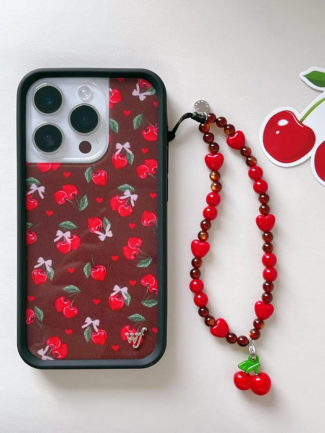 Cute Beaded Phone Charm Wrist  – Phone Accessories Case recenzja i cena