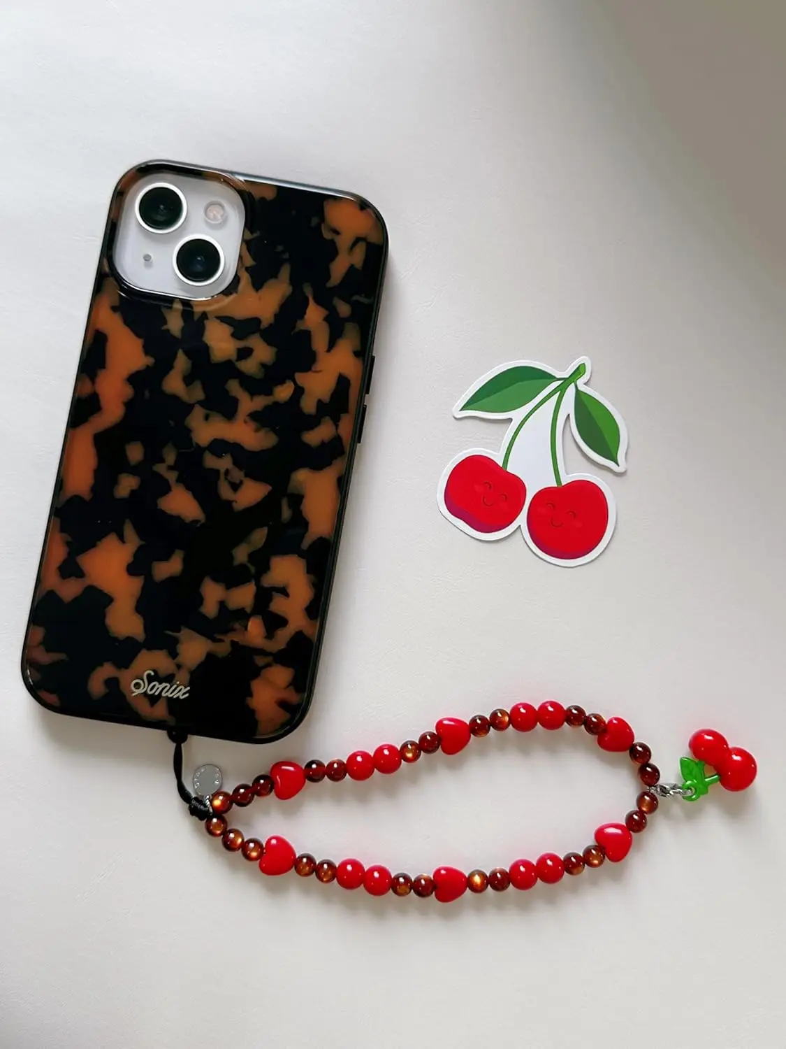 Cute Beaded Phone Charm Wrist  – Phone Accessories Case recenzja i cena