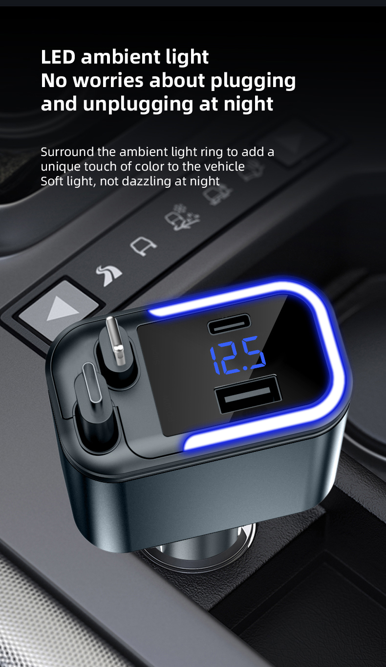 Car Charger Adaptor 120W Fast  – Usb Data Cable recenzja i cena