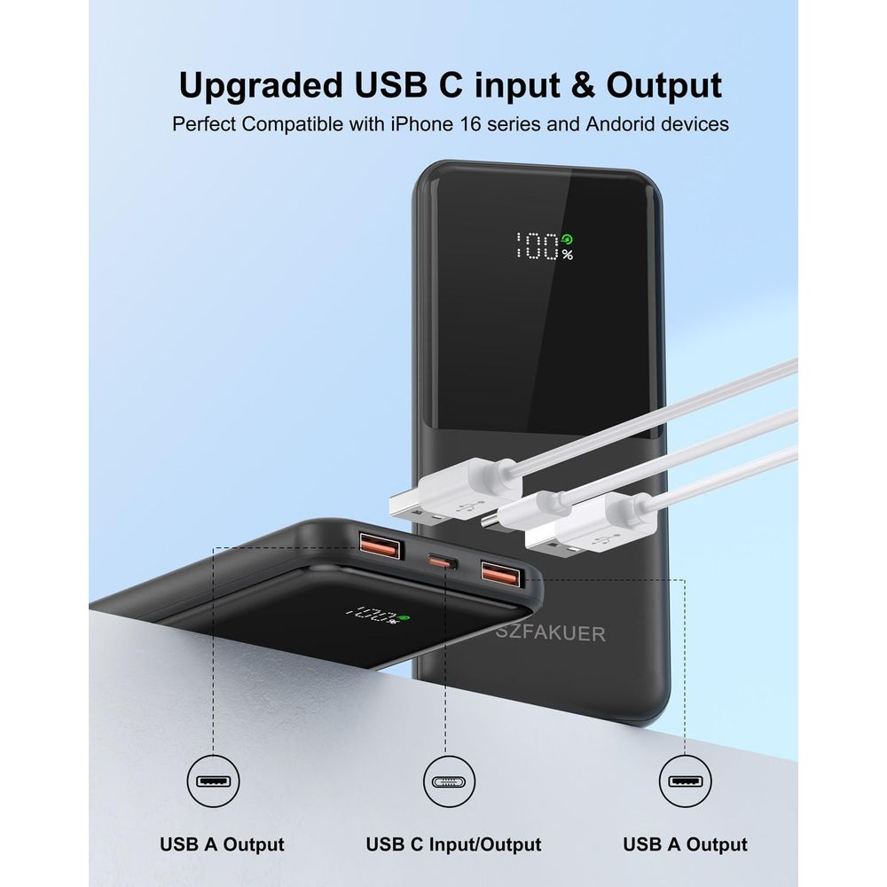 Slim 10000mAh USB-C Power Bank – Power Bank Slim recenzja i cena