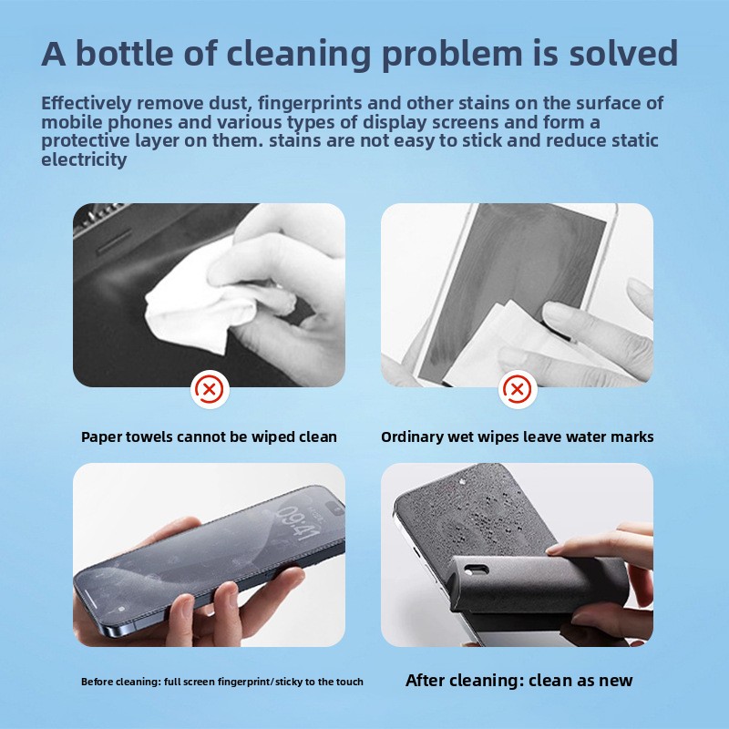 2 in 1 Spray Cleaner Wipe for  – Screen Cleaner Spray recenzja i cena