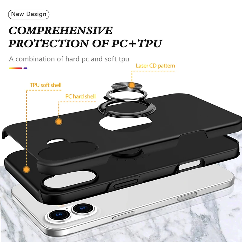 Fashion Plain Magnetic Ring Ho – Phone Accessories Ring Holder recenzja i cena