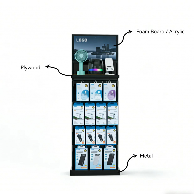 custom.Price Double-sided Meta – Phone Accessories Rack Display recenzja i cena