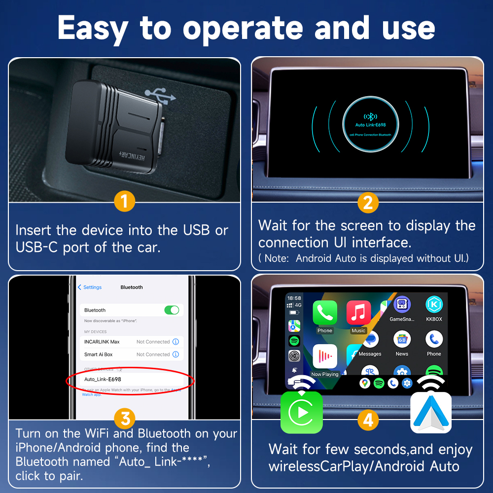 HEYINCAR Wireless CarPlay Apap – Usb C Hub recenzja i cena