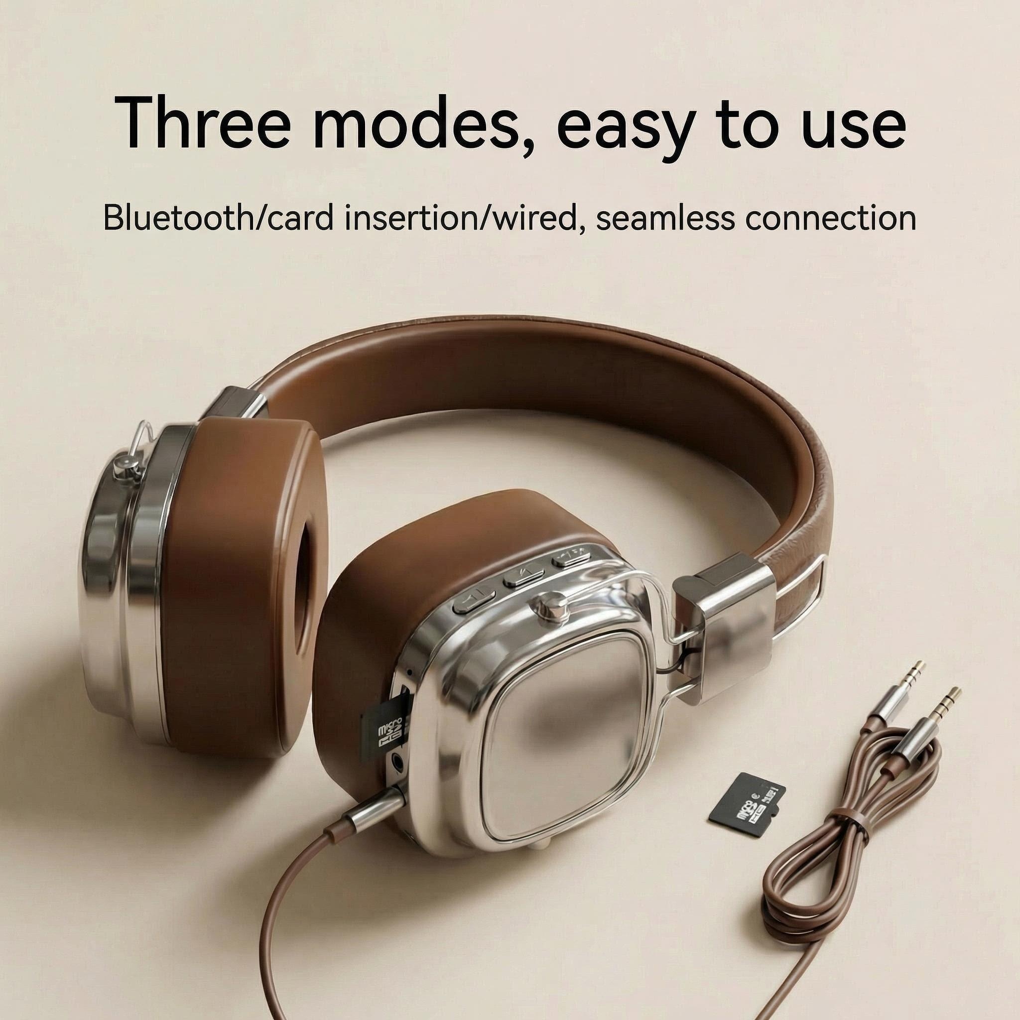 Retro Leather Over-ear Headpho – Retro Handset Phone recenzja i cena