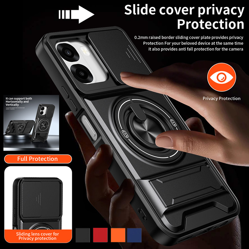 Armor Phone Case For Oppo A6x  – Phone Accessories Ring Holder recenzja i cena