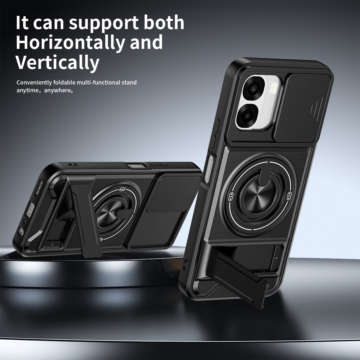 Armor Phone Case For Oppo A6x  – Phone Accessories Ring Holder recenzja i cena