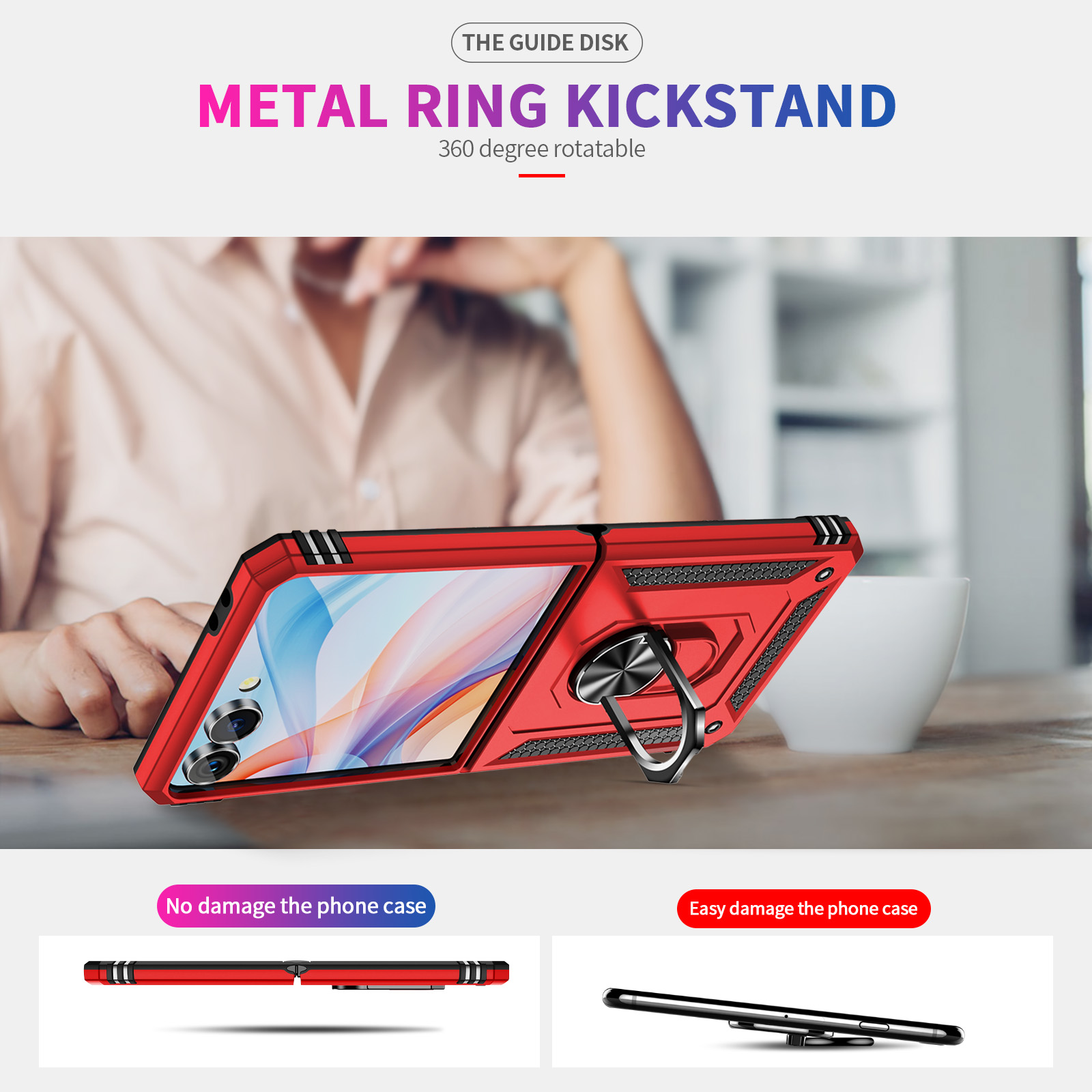 Military-grade Shockproof Phon – Phone Accessories Ring Holder recenzja i cena