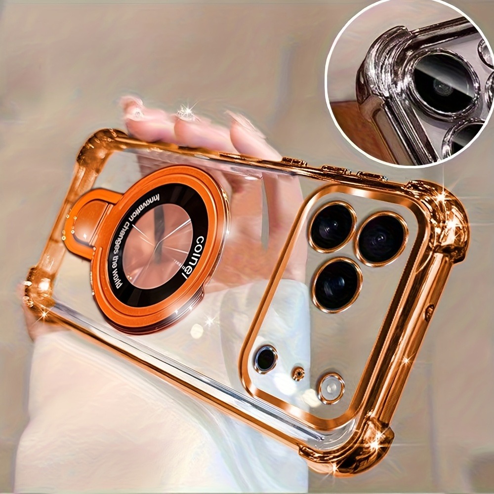 Luxury Plating Phone Case for  – Phone Accessories Ring Holder recenzja i cena