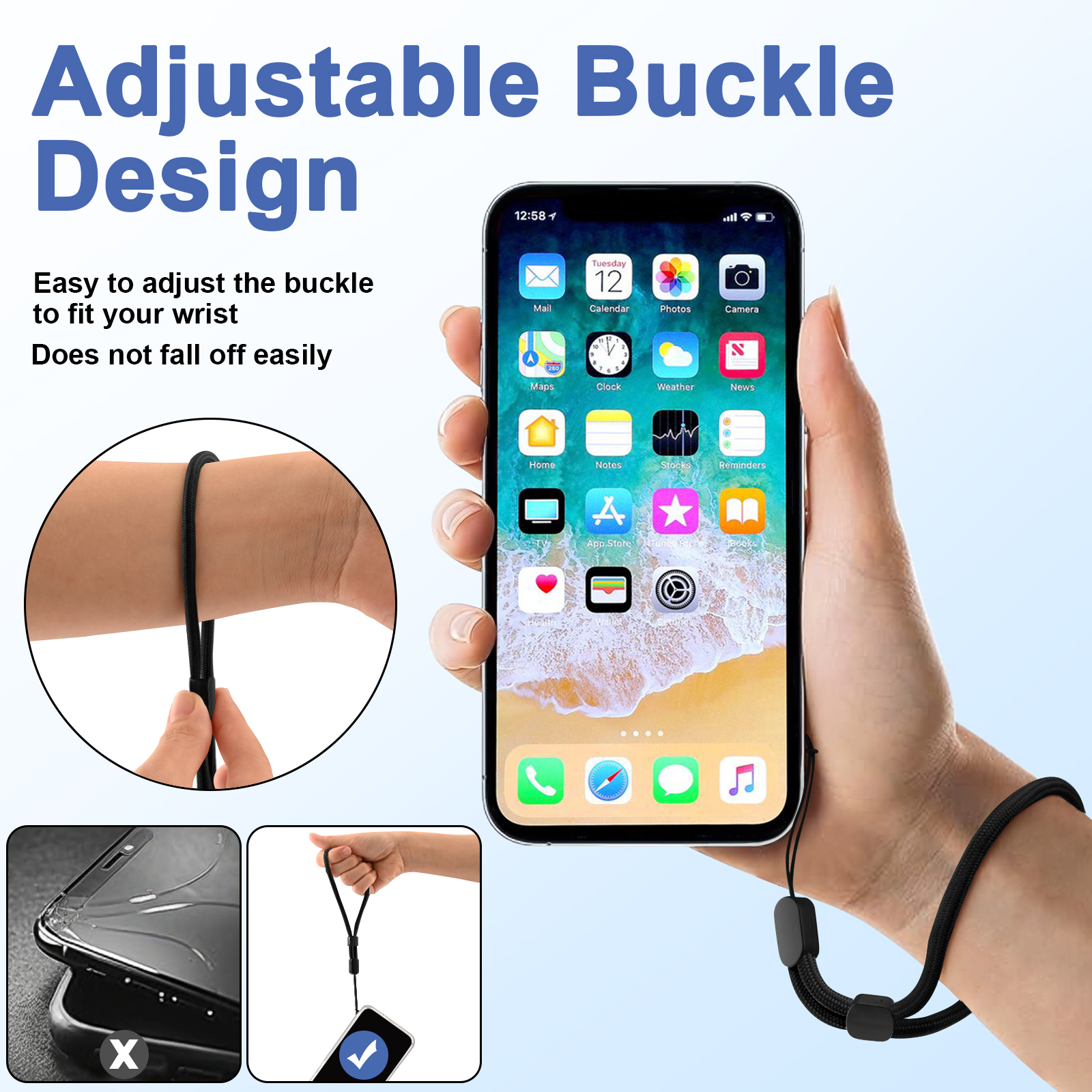 6Pcs/lot Hand Wrist Strap Lany – Phone Accessory recenzja i cena
