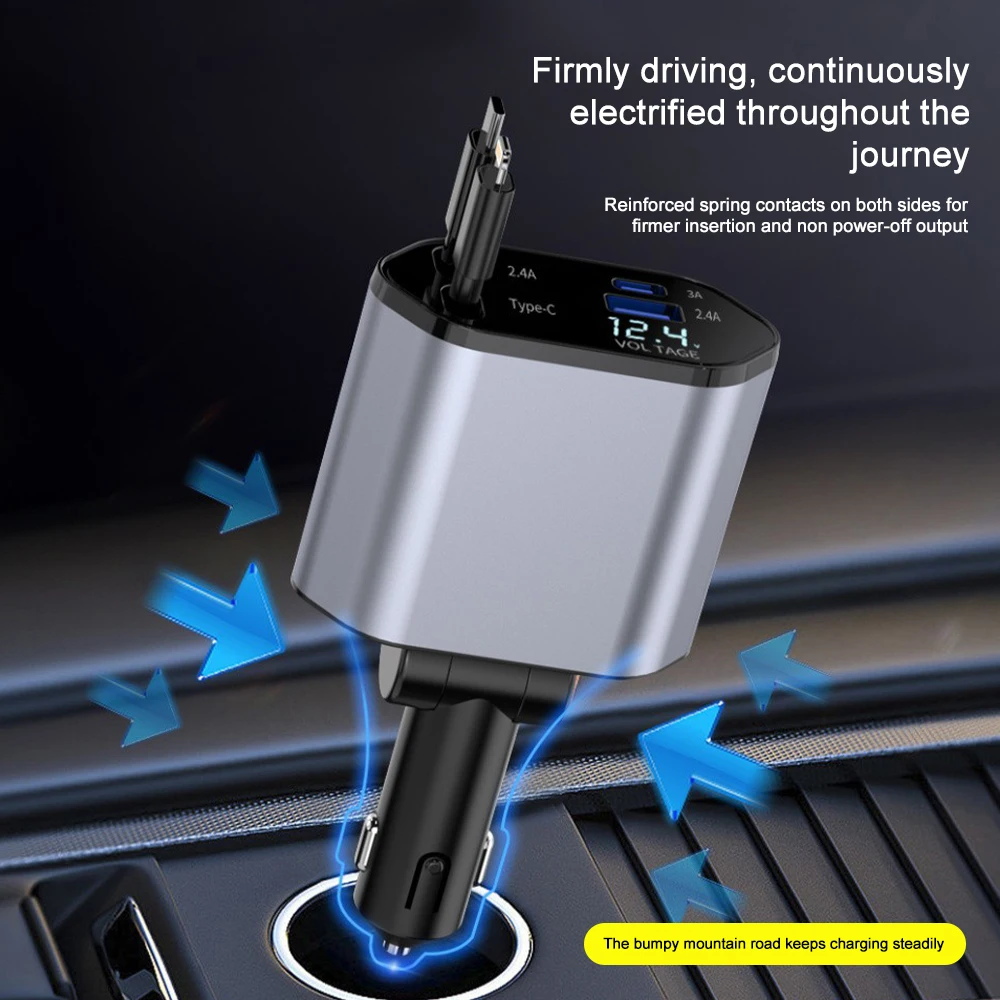 Car Charger Adaptor 120W Fast  – Usb Data Cable recenzja i cena