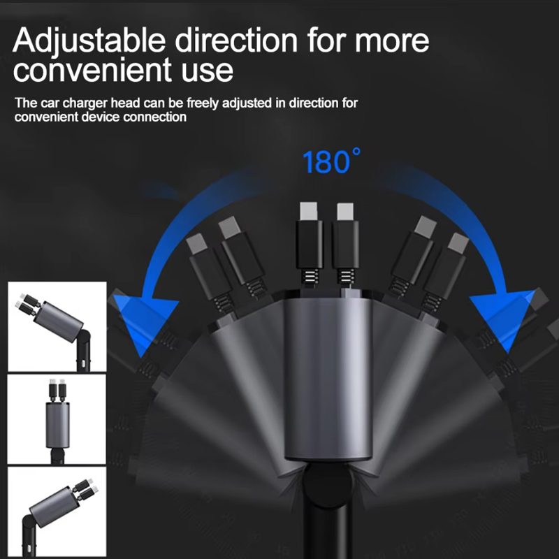 Car Charger Adaptor 120W Fast  – Usb Data Cable recenzja i cena