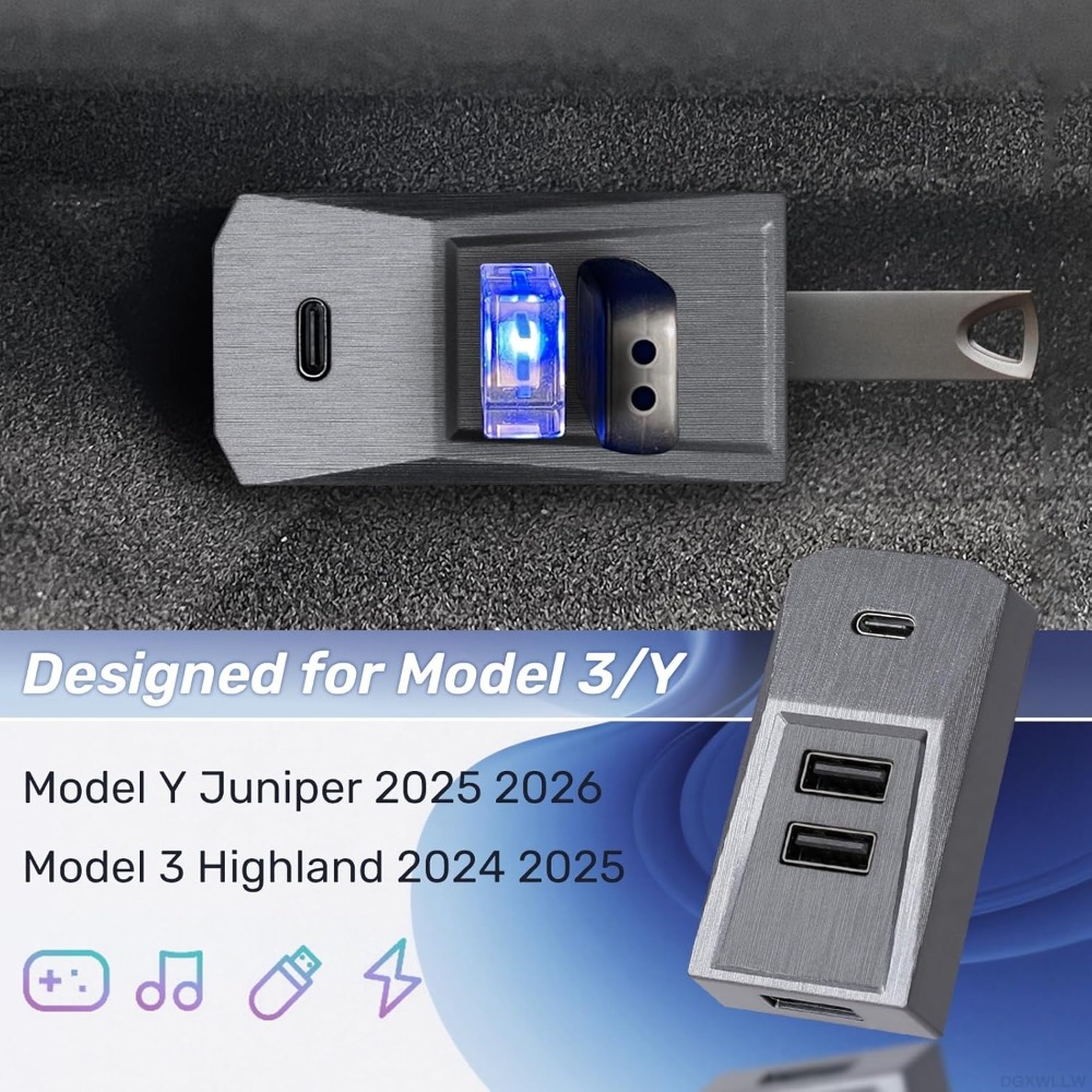 Plug and Play 4 Port Glovebox  – Usb C Hub recenzja i cena