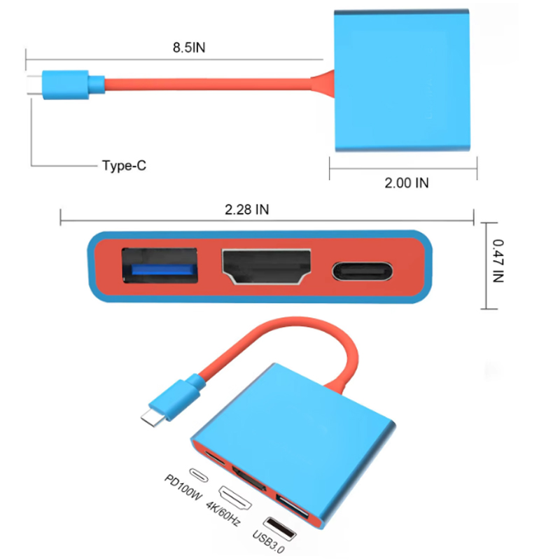New 3 IN 1 Portable for Ninten – Usb C Hub recenzja i cena