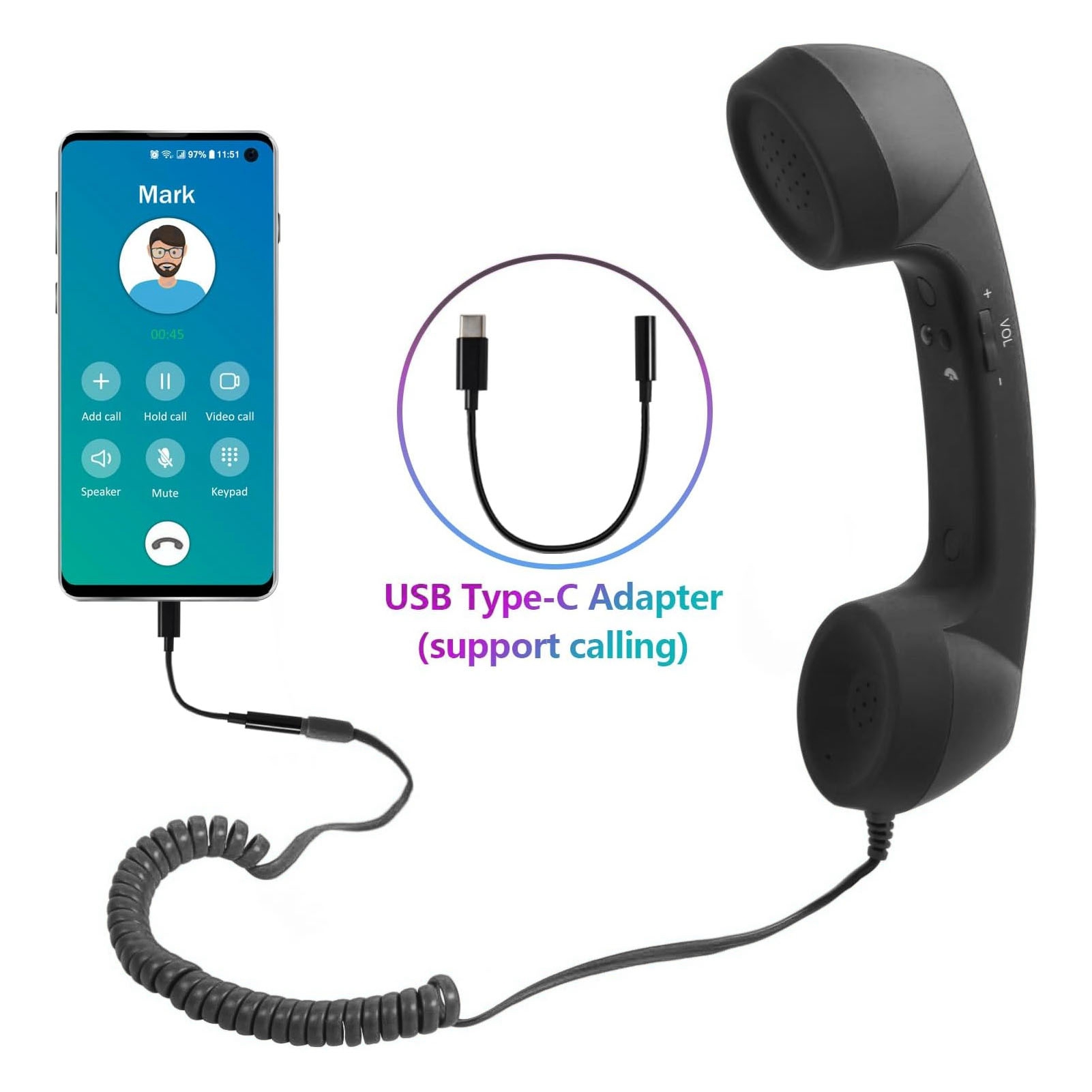 Retro Phone Receiver 3.5mm/USB – Retro Handset Phone recenzja i cena