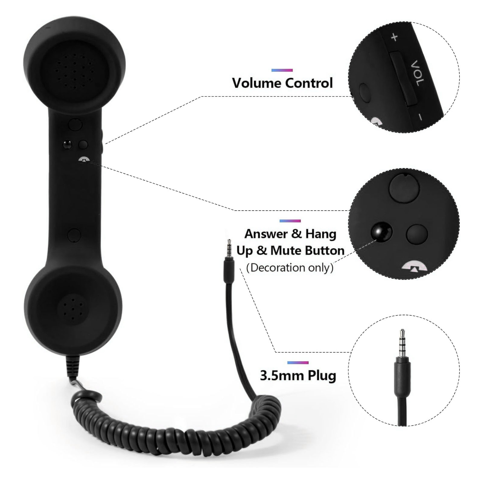 Retro Phone Receiver 3.5mm/USB – Retro Handset Phone recenzja i cena