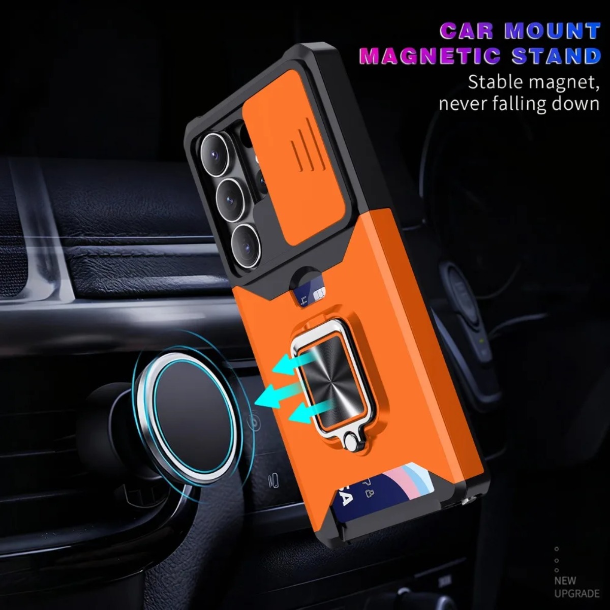 Card Slot Ring Holder Phone Ca – Phone Accessories Ring Holder recenzja i cena