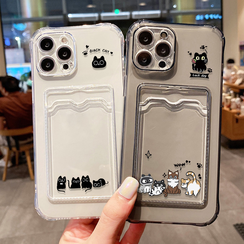 Cute Black Cat Phone Case For  – Phone Accessory recenzja i cena