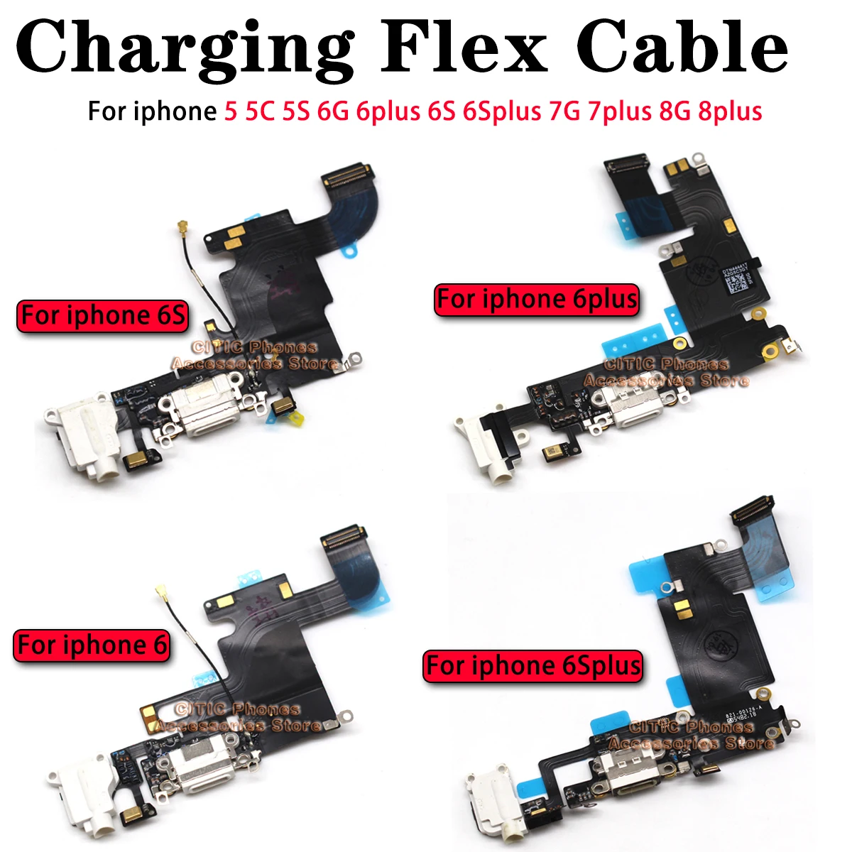 5pcs For iPhone 6 6S 7 8 Plus  – Usb Data Cable recenzja i cena