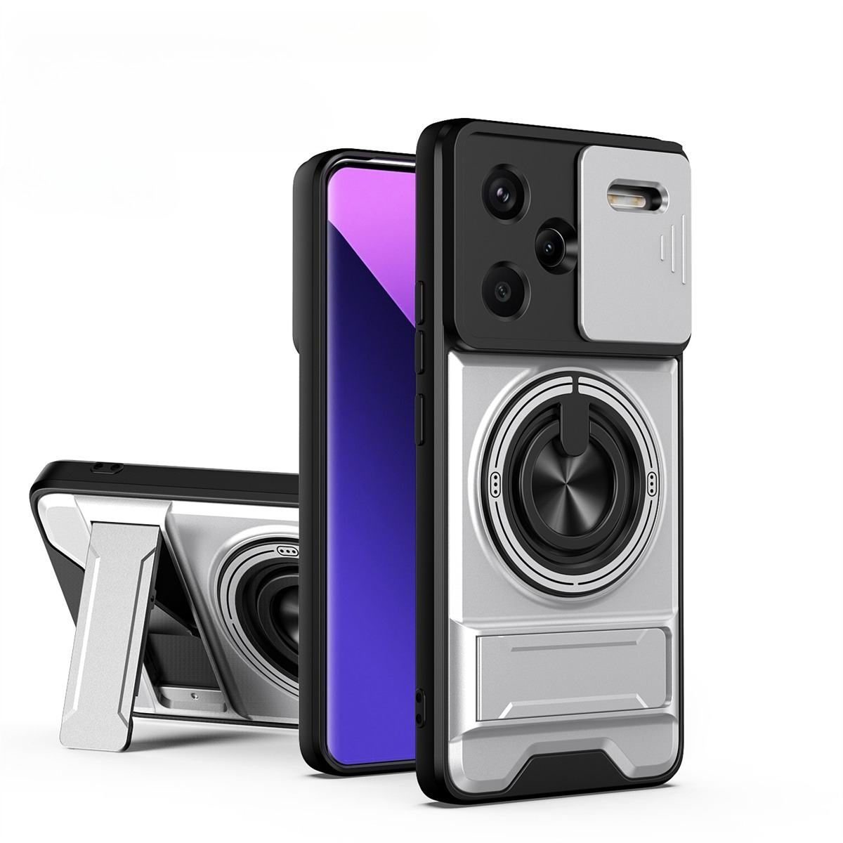 Lens Slide Camera Phone Case f – Phone Accessories Ring Holder recenzja i cena