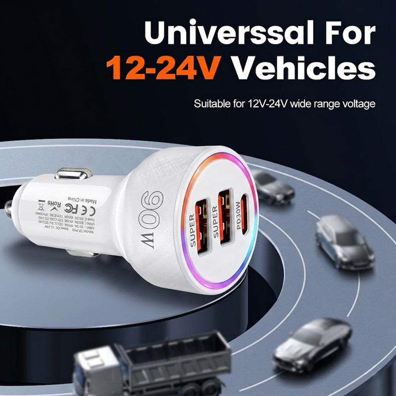 90W Car Charger Adapter with M – Usb C Hub recenzja i cena